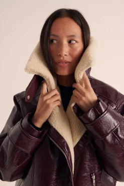 Balzac Paris Manteau Lewis Bordeaux Sale