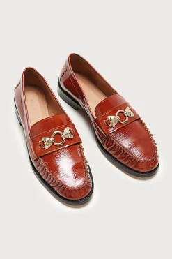 Balzac Paris Mocassins Barnabé Vernis chocolat Sale