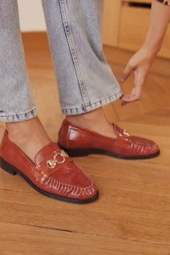 Balzac Paris Mocassins Barnabé Vernis chocolat Sale