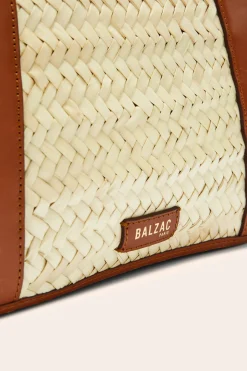 Balzac Paris Panier Paulina tressé naturel et cognac Tressé naturel et cogac Fashion