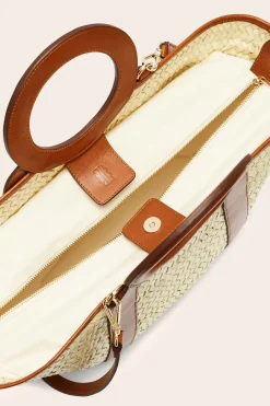 Balzac Paris Panier Paulina tressé naturel et cognac Tressé naturel et cogac Fashion