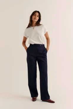 Balzac Paris Pantalon Dan Rayures marine Online