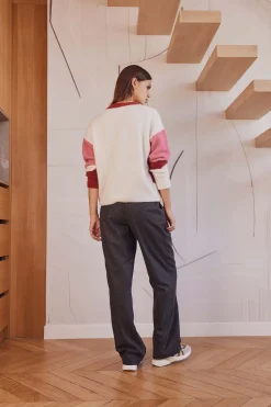 Balzac Paris Pantalon John Gris chiné Discount