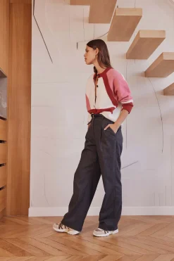Balzac Paris Pantalon John Gris chiné Discount