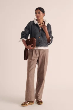 Balzac Paris Pantalon John Marron chiné Flash Sale