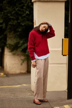 Balzac Paris Pantalon John Marron chiné Flash Sale