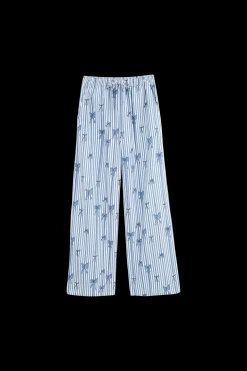 Balzac Paris Pantalon Lisea imprimé noeuds bleu Imprimé nœuds bleu Flash Sale