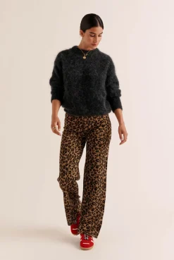 Balzac Paris Pantalon Piana Léopard irisé Hot