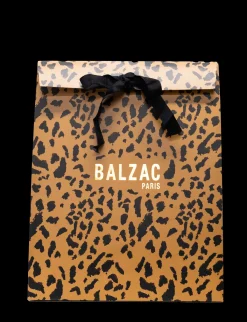 Balzac Paris Pochette cadeaux large guépard Clearance