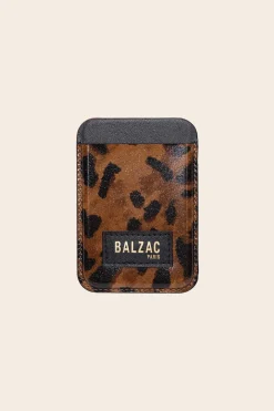 Balzac Paris Porte-cartes Cuir guépard cappuccino Fashion