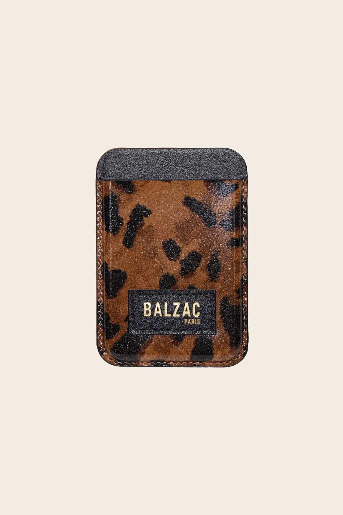 Balzac Paris Porte-cartes Cuir guépard cappuccino Fashion