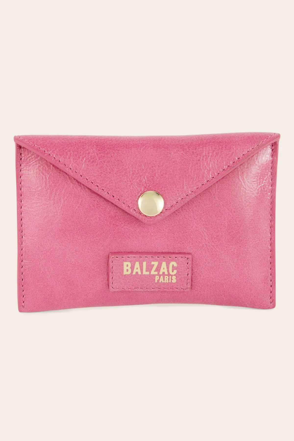 Balzac Paris Porte-cartes Louisa vernis froissé Rose Shop