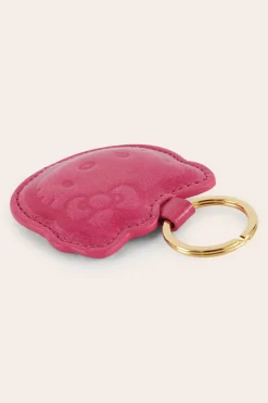 Balzac Paris Porte-clés Pearl vernis froissé Rose et rayure Sale