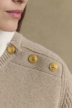 Balzac Paris Pull Corneille Beige New