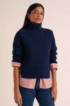 Balzac Paris Pull Maël Bleu marine Best