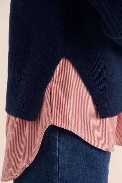 Balzac Paris Pull Maël Bleu marine Best