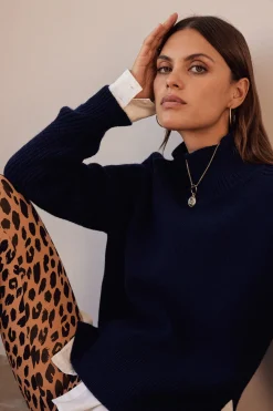 Balzac Paris Pull Maël Bleu marine Best