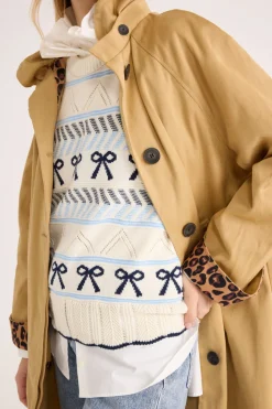 Balzac Paris Pull Priska écru et marine Ecru et marine Best Sale