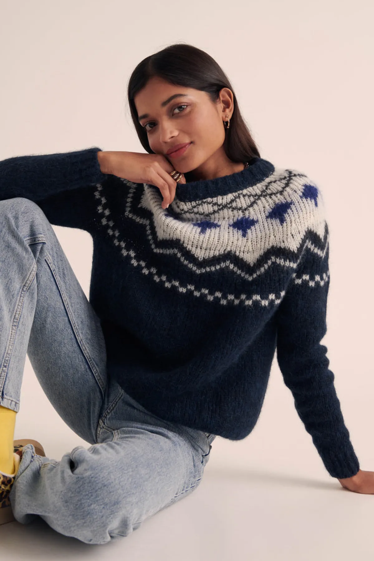 Balzac Paris Pull Santa Marine et écru Clearance