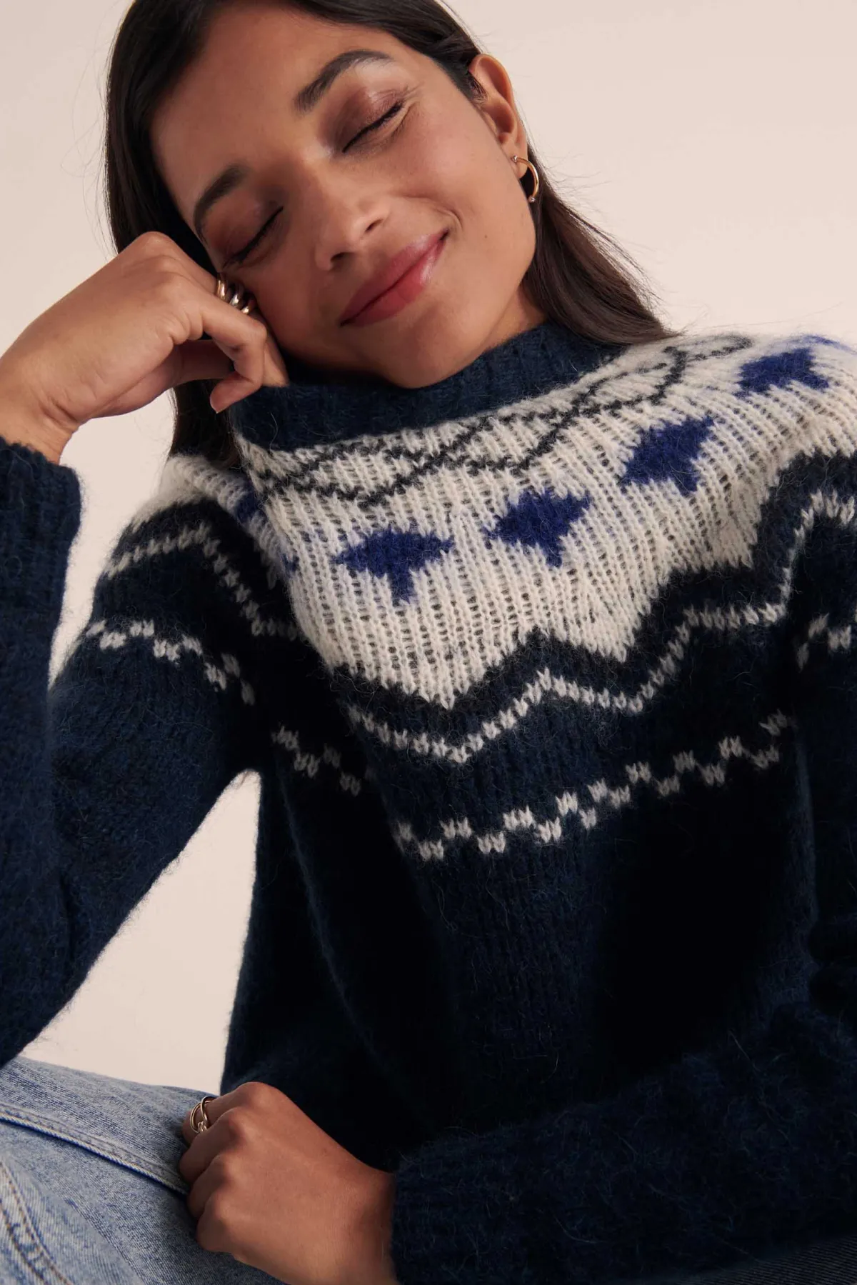 Balzac Paris Pull Santa Marine et écru Clearance