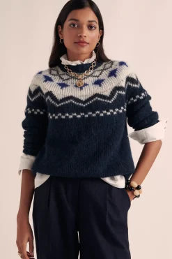Balzac Paris Pull Santa Marine et écru Clearance