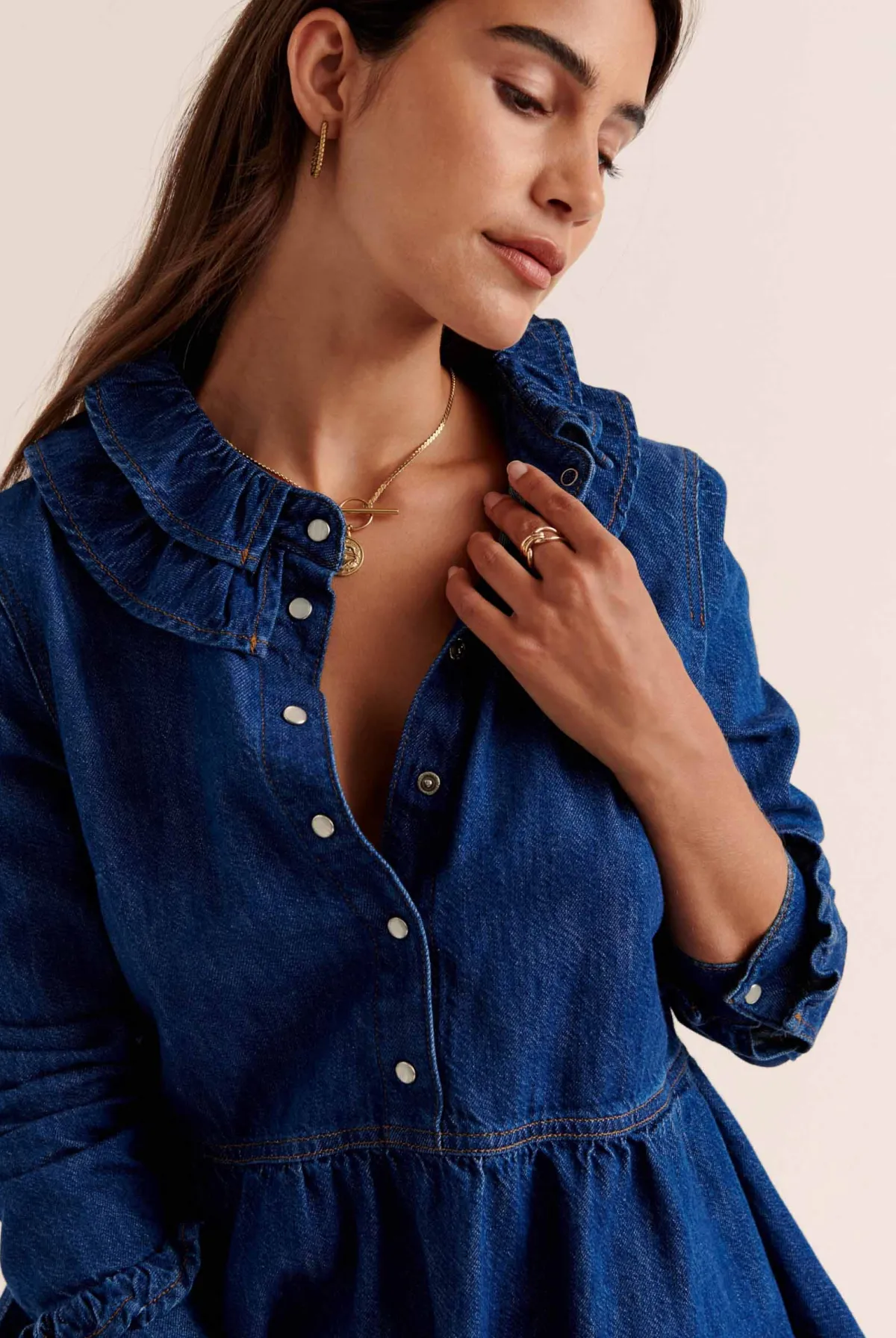 Balzac Paris Robe Belkis Bleu midi New