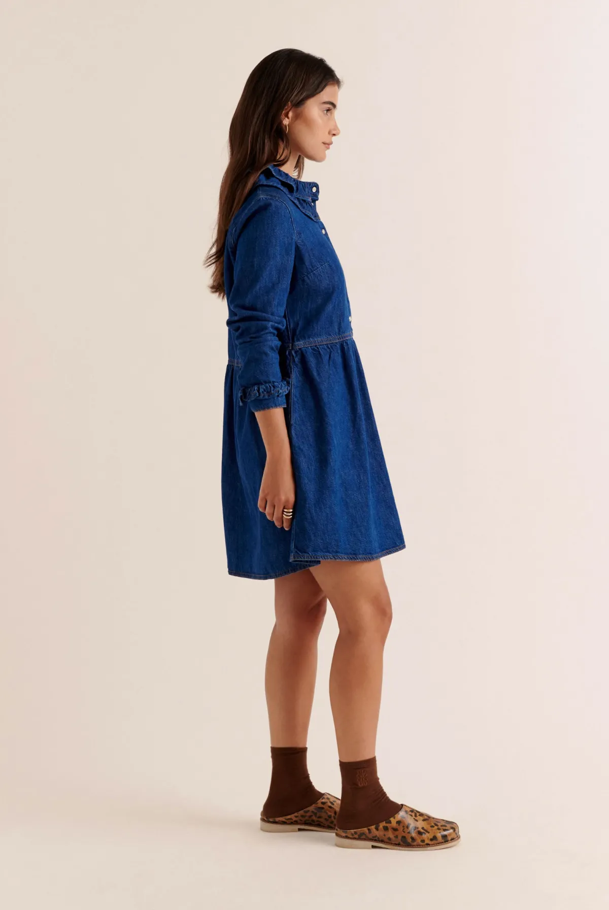 Balzac Paris Robe Belkis Bleu midi New