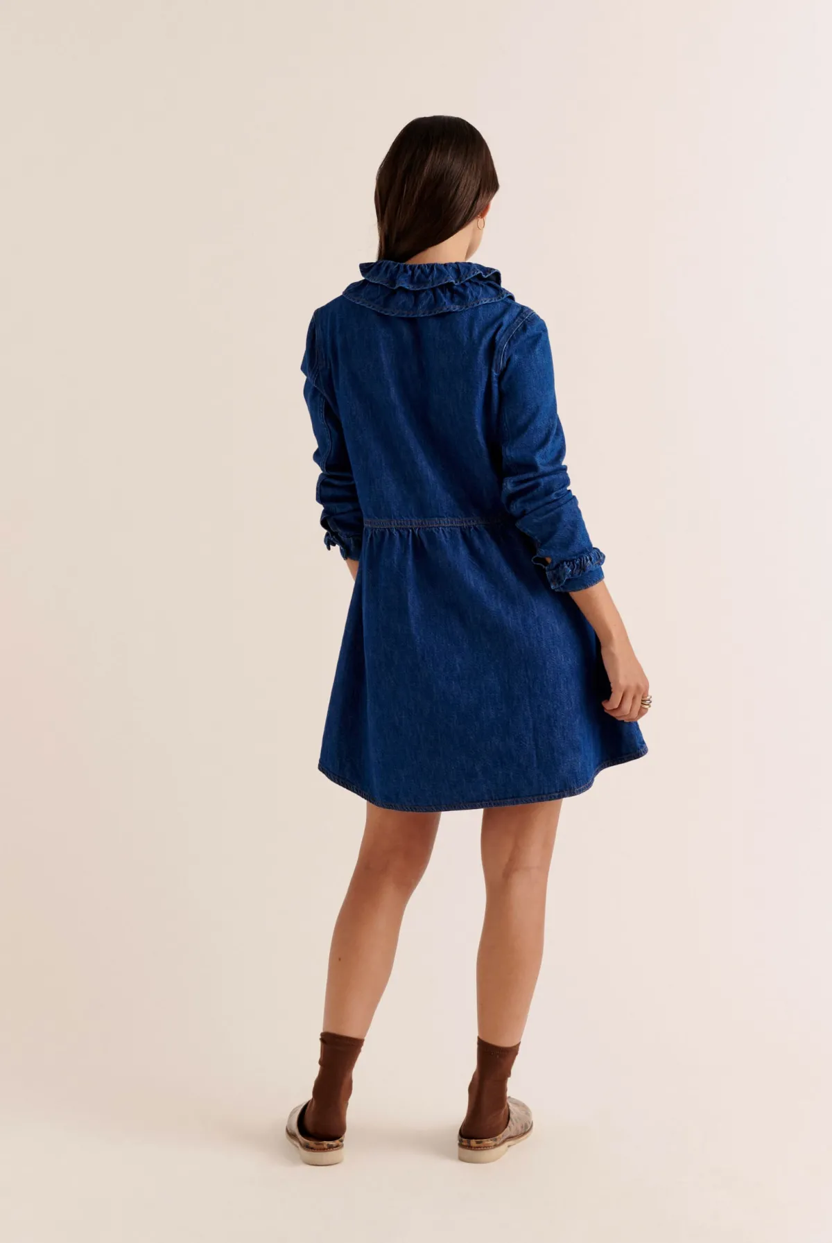 Balzac Paris Robe Belkis Bleu midi New