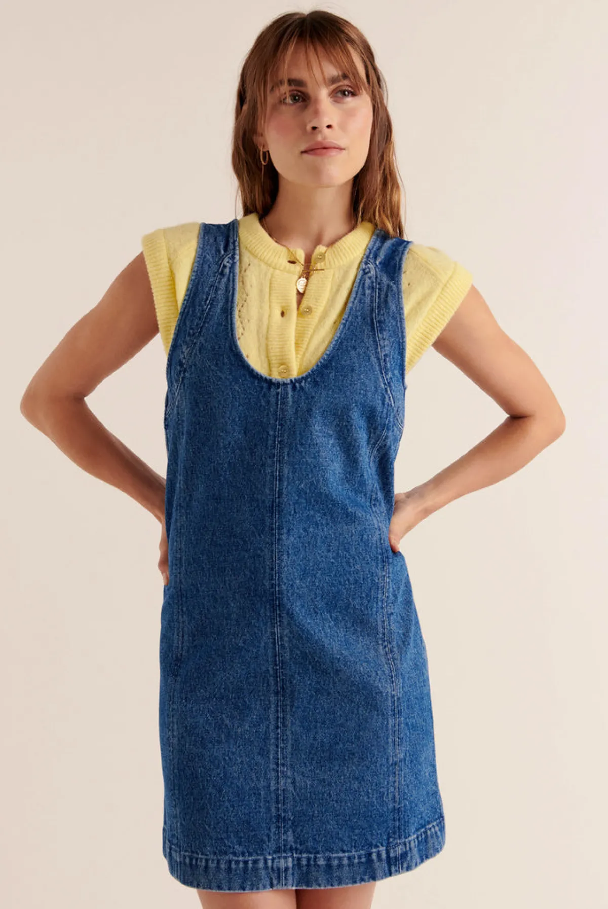 Balzac Paris Robe chasuble Dona Bleu outremer Outlet