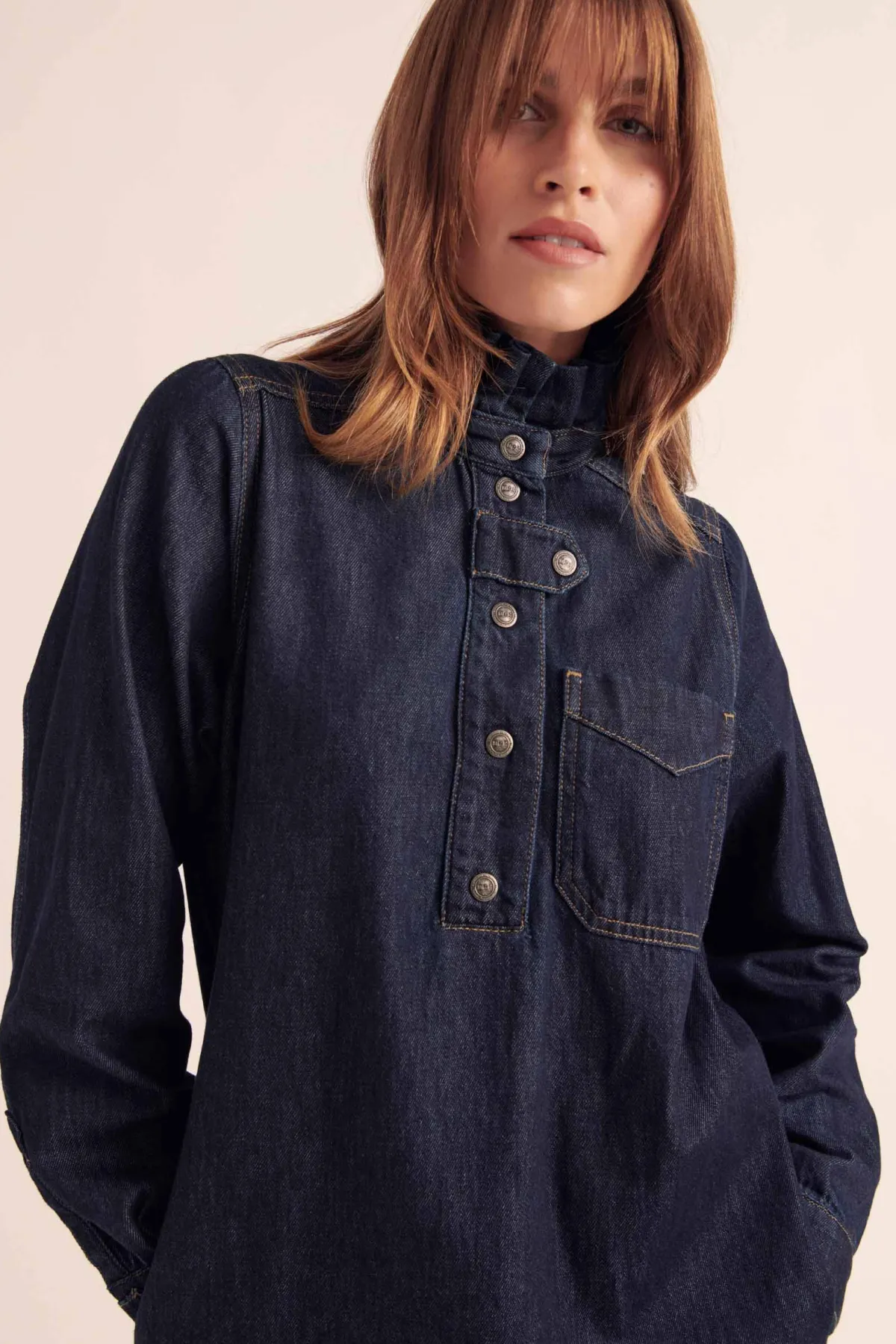 Balzac Paris Robe Clélie Bleu brut Cheap