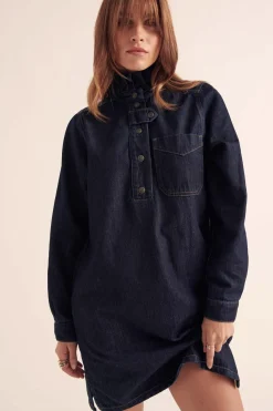 Balzac Paris Robe Clélie Bleu brut Cheap