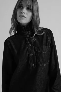 Balzac Paris Robe Clélie Bleu brut Cheap