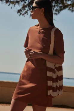 Balzac Paris Robe Réjouissance Caramel Cheap