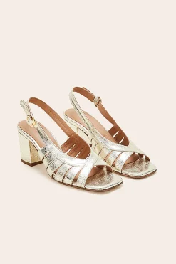 Balzac Paris Sandales Prudence Doré Best Sale