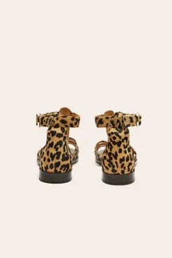 Balzac Paris Sandales Selena pony guépard Guépard cappucino New