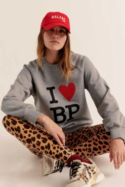 Balzac Paris Sweat-shirt Jack I love bp gris Hot