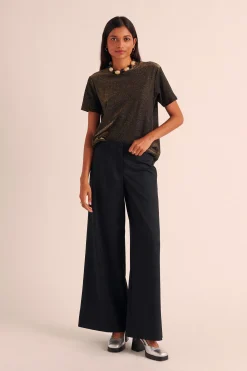 Balzac Paris Tee-shirt Bree Noir irisé Clearance