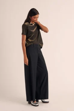 Balzac Paris Tee-shirt Bree Noir irisé Clearance