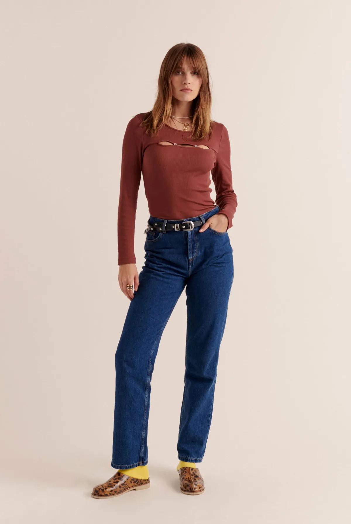 Balzac Paris Top Amanda Terracotta Hot