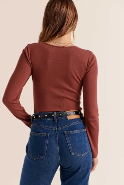 Balzac Paris Top Amanda Terracotta Hot