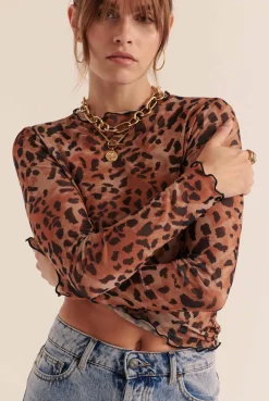 Balzac Paris Top Isabella Guépard cappuccino Best