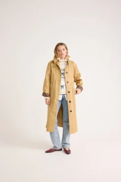 Balzac Paris Trench Alma Beige et léopard café Best Sale