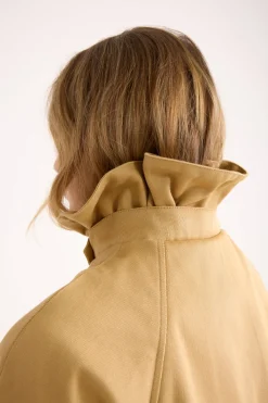 Balzac Paris Trench Alma Beige et léopard café Best Sale