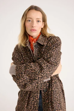 Balzac Paris Trench Rosita Léopard café Fashion
