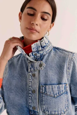 Balzac Paris Vareuse Cyrius Bleu glacier Outlet