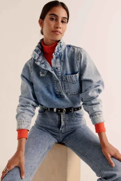 Balzac Paris Vareuse Cyrius Bleu glacier Outlet