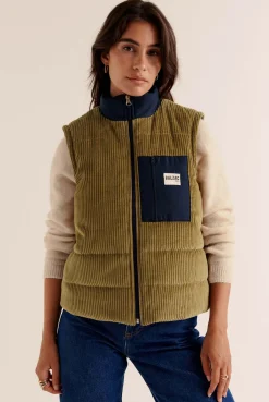 Balzac Paris Veste Banquise vert mousse Vert mousse et léopard Clearance