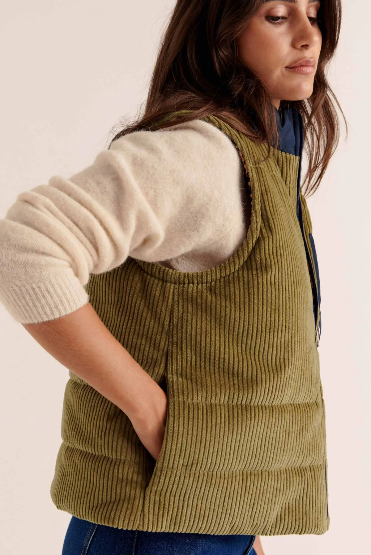 Balzac Paris Veste Banquise vert mousse Vert mousse et léopard Clearance