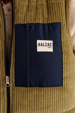 Balzac Paris Veste Banquise vert mousse Vert mousse et léopard Clearance
