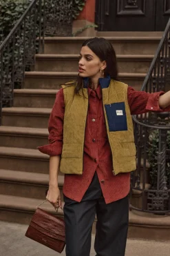 Balzac Paris Veste Banquise vert mousse Vert mousse et léopard Clearance